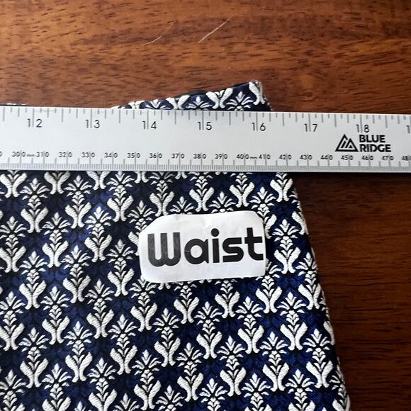 J. McLaughlin Women's 10 Pants Crop Ankle Geometric Jacquard Stretch Preppy Chic - Picture 7 of 10